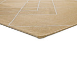 Geometric Indoor-Outdoor rug Mustard