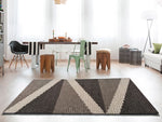Geometric rug with Minimalist touches