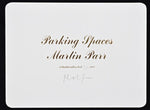Signed; Martin Parr - Parking Places - 2007