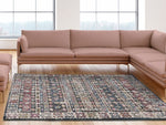 Ethnic rug with vintage