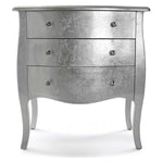 Chest of drawers Cagliari Wood (38 x 76 x 72 cm) Silver