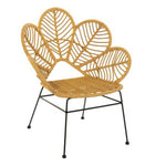 Garden chair DKD Home Decor Metal Rattan (76 x 67 x 86 cm)