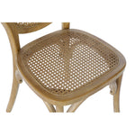 Dining Chair DKD Home Decor Rattan Elm wood Light brown (45 x 42 x 92 cm)