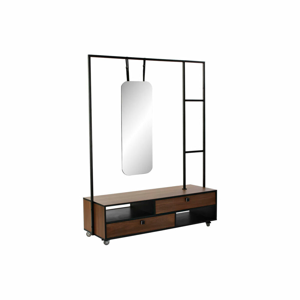 Hall Table with 2 Drawers  Metal Mango wood Mirror