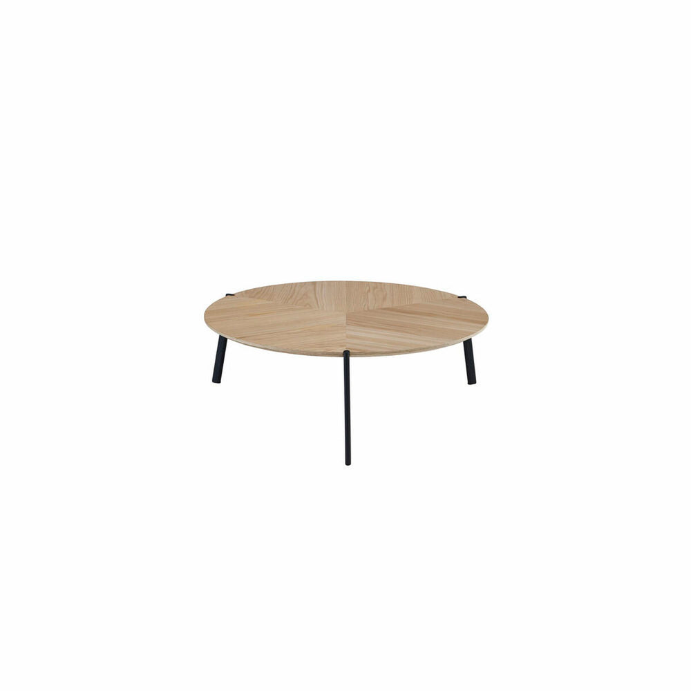 Side table DKD Home Decor Metal Light brown MDF Wood (110 x 110 x 37.5 cm)