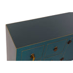 TV furniture DKD Home Decor Fir Dark blue MDF Wood (130 x 24 x 51 cm)