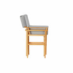 Garden chair DKD Home Decor Grey Natural Polyester Pinewood (56 x 48 x 87 cm)