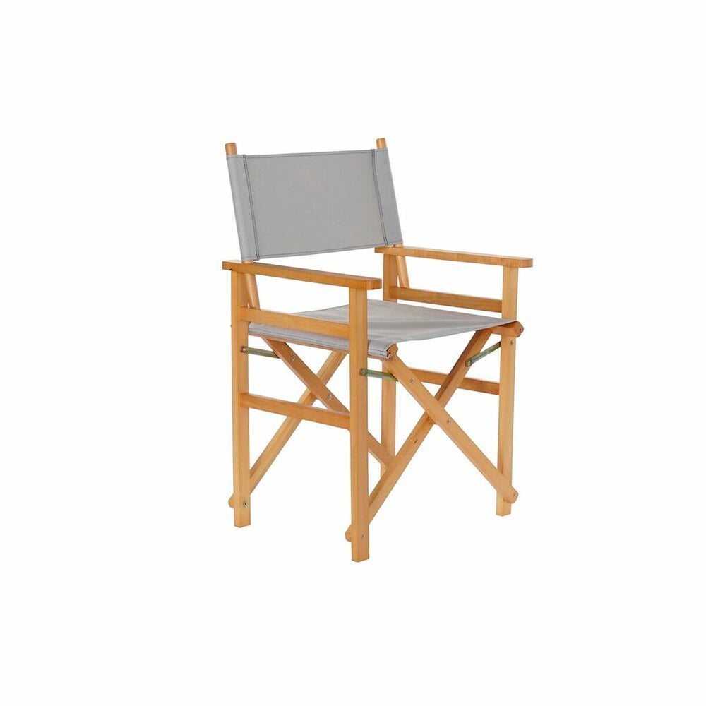Garden chair DKD Home Decor Grey Natural Polyester Pinewood (56 x 48 x 87 cm)