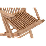 Garden chair DKD Home Decor Brown Teak (57 x 60 x 90 cm)