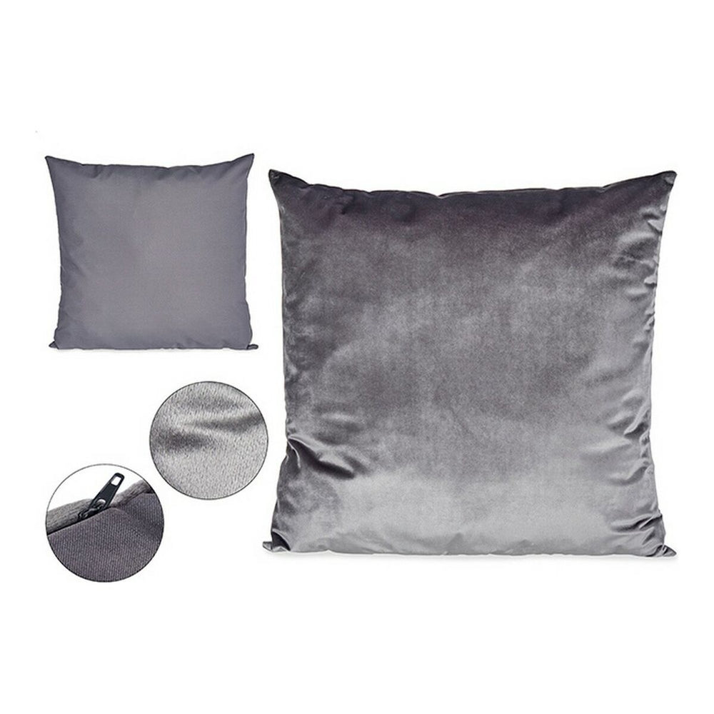 Cushion Squared Velvet Grey (60 x 18 x 60 cm)