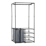 Cabinet that can be Dismantled Black Iron (43,5 x 163,5 x 87 cm)