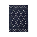 Ethnic rug with geometrics motifs  Blue