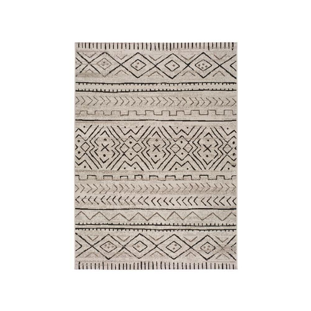 Ethnic rug with Vintage Style Grey