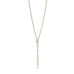 TRENDY NECKLACE WITH DETAIL TEXTURED RECTANGULAR TILE