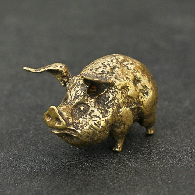 Retro Copper Flying Pig