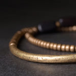 Multi Layer Handcrafted Brass Tube Ebony Bracelet