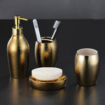Golden Ceramic Wash Set - Papur
