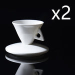 Luxury Bone China Cone Type Espresso set
