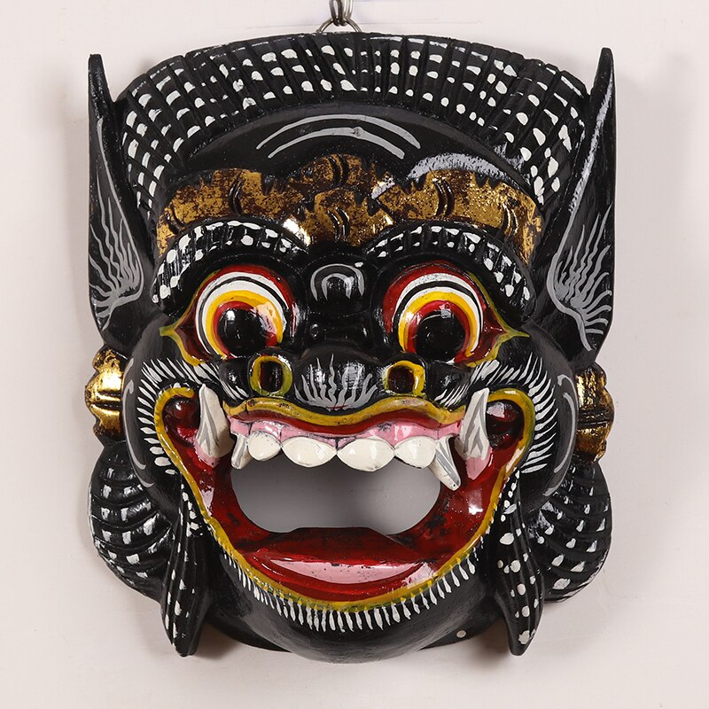 Индонезийска дървена маска с глава на дракон
